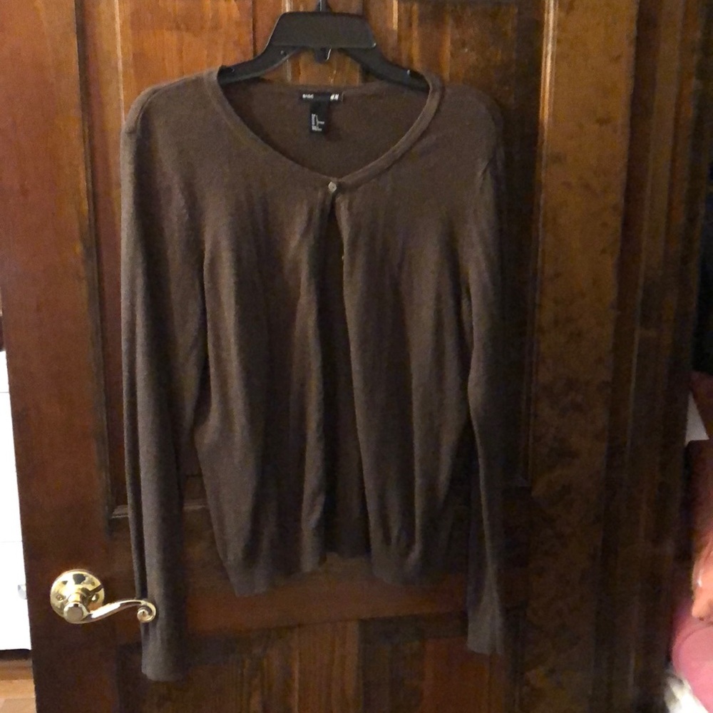H&M brown cardigan